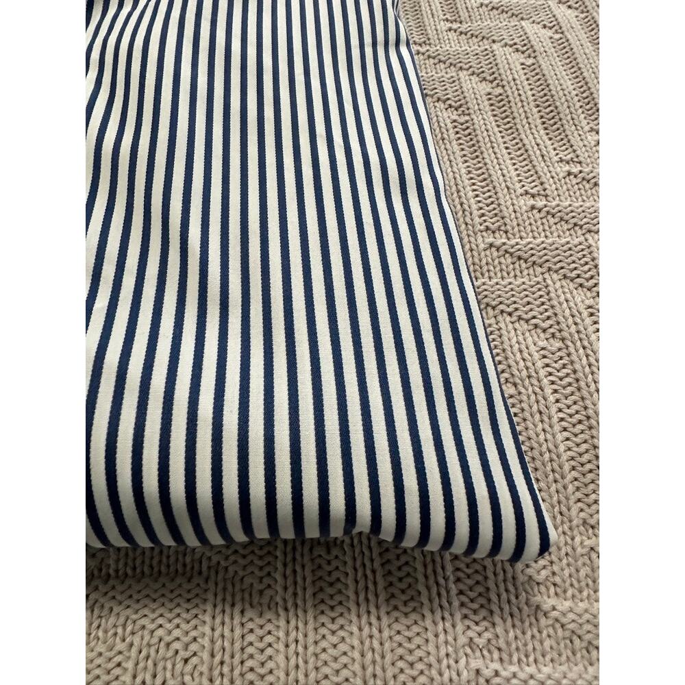 Tailor Byrd Navy Striped Button Down Size M - image 4